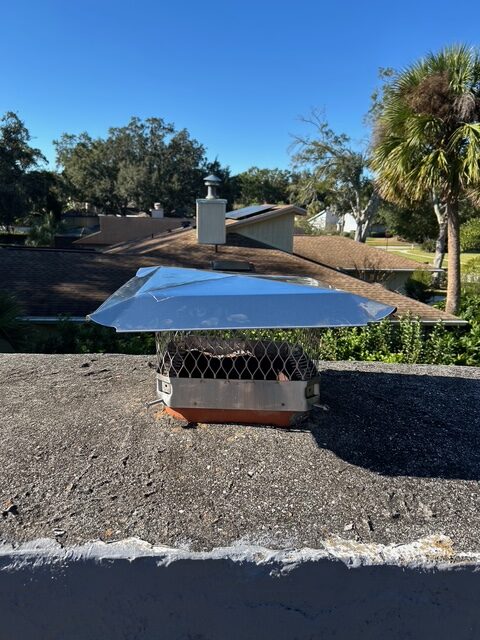 Fireplace with active flame